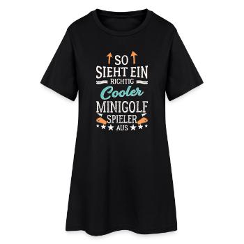 So sieht ein richtig cooler Minigolfspieler aus  - Robe T-shirt Femme - noir - Devant