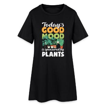 Cadeaux pour les jardins et les amoureux des plantes - Robe T-shirt Femme - noir - Devant