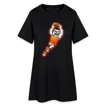 Mascotte du touchdown de football des Bulldogs - Robe T-shirt Femme - noir - Devant