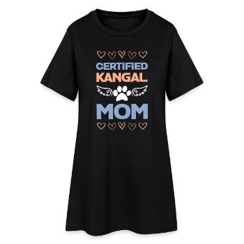 Kangal Mama certifié - Robe T-shirt Femme - noir - Devant