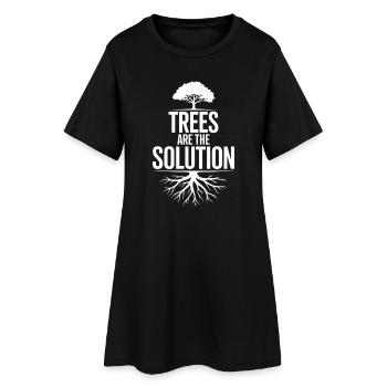 Permaculture philosophy of life for nature lovers - Women’s T-Shirt Dress - black - Front