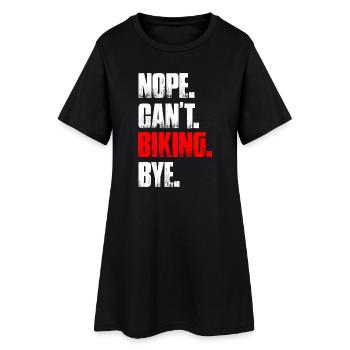 Non, on ne peut pas faire du vélo en descente en VTT - Robe T-shirt Femme - noir - Devant