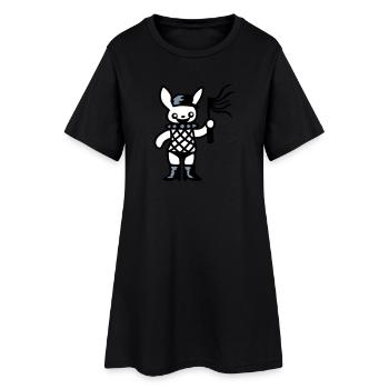 Pornohäschen 3 - Frauen T-Shirt-Kleid - Schwarz - Vorne