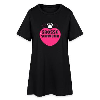 Grande soeur - 2C - frères et sœurs - Robe T-shirt Femme - noir - Devant