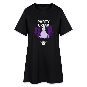 Partie de l'équipage mariée - Robe T-shirt Femme - noir - Devant
