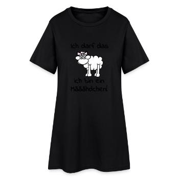 maeaeaehdchen_darf_das_3f - Robe T-shirt Femme - noir - Devant