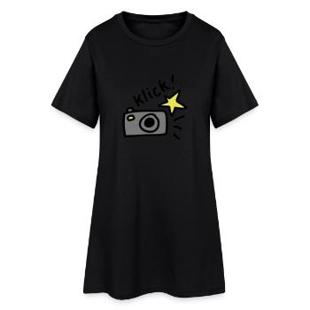 cliquez! Photo 3 - Robe T-shirt Femme - noir - Devant
