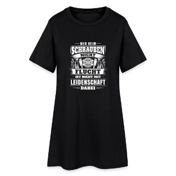 Schrauben Leidenschaft - Frauen T-Shirt-Kleid - Schwarz - Vorne