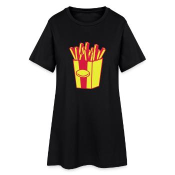 Francuski - Robe T-shirt Femme - noir - Devant