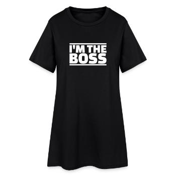 I’m the boss - Robe T-shirt Femme - noir - Devant