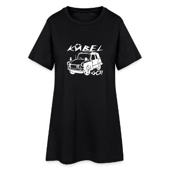  Kübel Trabi Stoffhund - Frauen T-Shirt-Kleid - Schwarz - Vorne