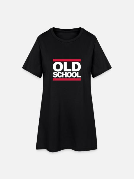 oldschool_2c - Robe T-shirt Femme - noir