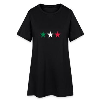 Italie - Robe T-shirt Femme - noir - Devant