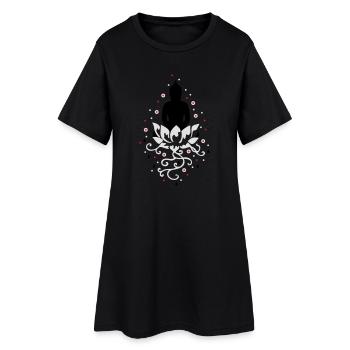 Lotus Trône - Robe T-shirt Femme - noir - Devant
