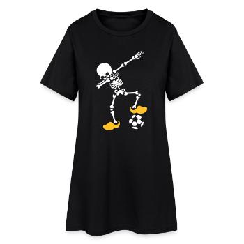 Dab dabbing squelette Pays-Bas Orange Championnat d’Europe de football - Robe T-shirt Femme - noir - Devant