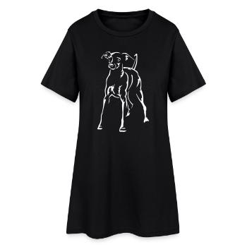 Nain Pinscher « Black Edition » - Robe T-shirt Femme - noir - Devant