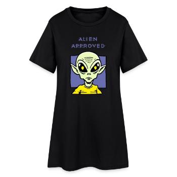 Conception Yellow Eye approuvée par Alien - Robe T-shirt Femme - noir - Devant