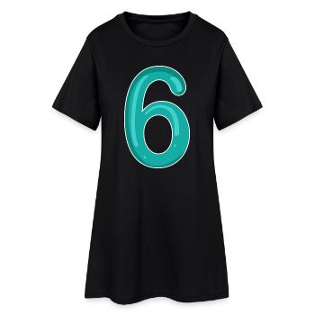 Numéro 6 Numéro - Robe T-shirt Femme - noir - Devant
