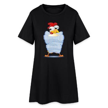 POULAILLER - AUTOMNE HIVER - Robe T-shirt Femme - noir - Devant