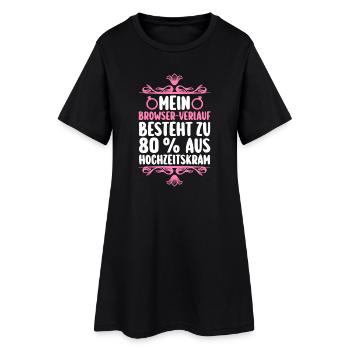 Enterrement de vie de garçon Équipe Mariée Enterrement de vie de jeune fille - Robe T-shirt Femme - noir - Devant