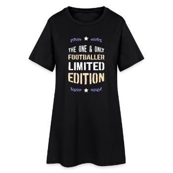 Footballeur unique en édition limitée - Robe T-shirt Femme - noir - Devant