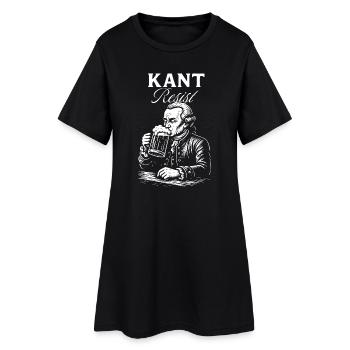 Kant résiste à l’icône de la bière - Robe T-shirt Femme - noir - Devant