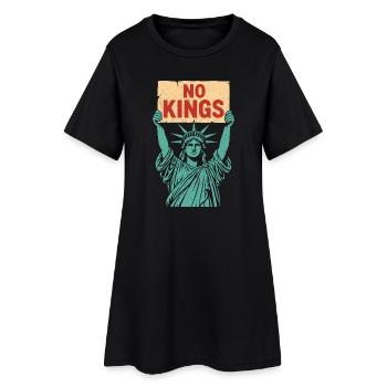 No Kings Patriotic Anti-Monarchy Liberty USA - Robe T-shirt Femme - noir - Devant