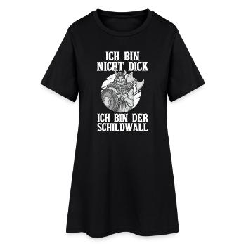 Mur des Boucliers Médiévaux Marché Médiéval Viking - Robe T-shirt Femme - noir - Devant
