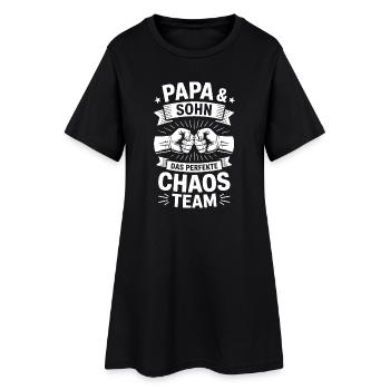 Papa & Sohn Chaos Team - Women’s T-Shirt Dress - black - Front