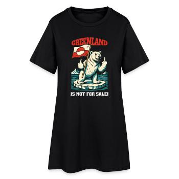 Le Groenland n’est pas à vendre Sweat à capuche - Robe T-shirt Femme - noir - Devant