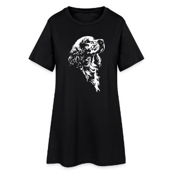 Silhouette du setter anglais Chiens de chasse Chiens Wilsigns - Robe T-shirt Femme - noir - Devant