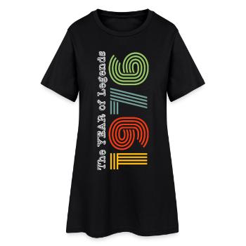 Millésime 1976 - Robe T-shirt Femme - noir - Devant