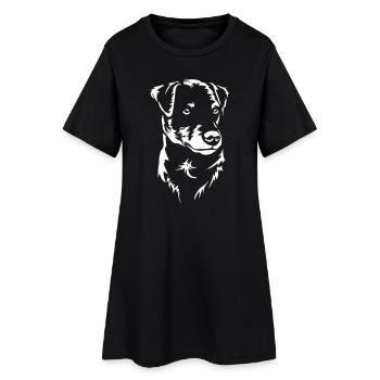 Tête de terrier de chasse allemande « Édition noire » - Robe T-shirt Femme - noir - Devant
