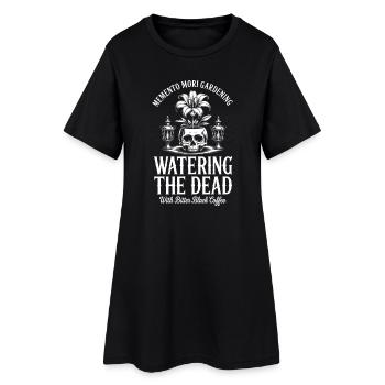 Arroser la plante gothique du café mort - Robe T-shirt Femme - noir - Devant