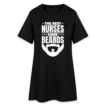 Bearded Nurses Pride Tee - Women’s T-Shirt Dress - black - Front