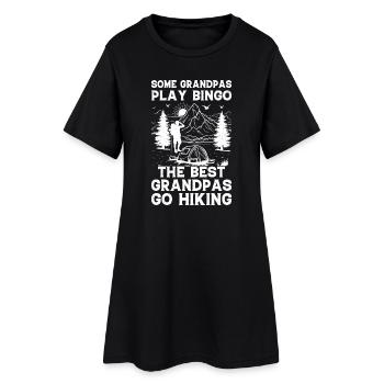 Certains grands-pères jouent au bingo, les meilleurs grands-papys font du Hiki - Robe T-shirt Femme - noir - Devant