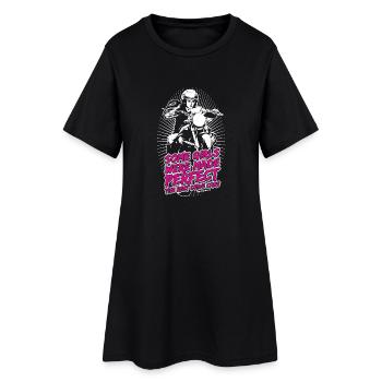 Girls were made Perfect - auf schwarz RAHMENLOS B - Frauen T-Shirt-Kleid - Schwarz - Vorne