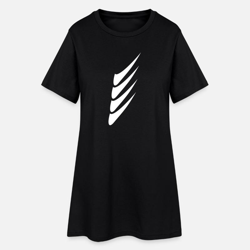 tout simplement 005 - Robe T-shirt Femme - noir