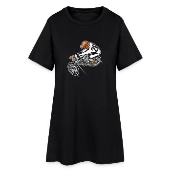 vélo BMX / Vélo 01_dreifarbig - Robe T-shirt Femme - noir - Devant