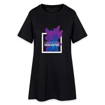 Eskalation sein Vater Design - Frauen T-Shirt-Kleid - Schwarz - Vorne