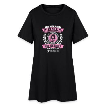 Ich bin eine Polizistin - Frauen T-Shirt-Kleid - Schwarz - Vorne