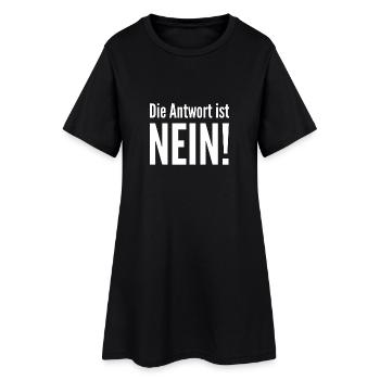 Answer No. - Women’s T-Shirt Dress - black - Front