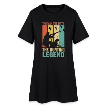 Chasseurs Chasse - Robe T-shirt Femme - noir - Devant