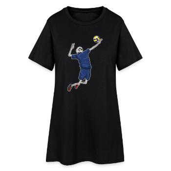 Joueur de volley-ball squelette Volley-ball - Robe T-shirt Femme - noir - Devant