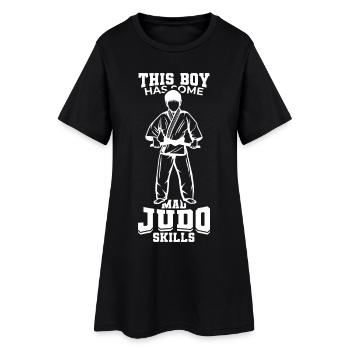 Petit judoka - Robe T-shirt Femme - noir - Devant