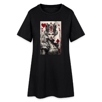 Cyberpunk fantastique de la Reine de Cœur II - Robe T-shirt Femme - noir - Devant