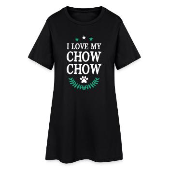CHOW_CHOW - Women’s T-Shirt Dress - black - Front