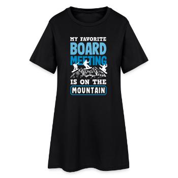 Télésiège de réunion de snowboard snowboard - Robe T-shirt Femme - noir - Devant