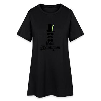 JGA Team Bräutigam Junggesellenabschied - Frauen T-Shirt-Kleid - Schwarz - Vorne