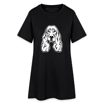 Cocker Spaniel - Robe T-shirt Femme - noir - Devant